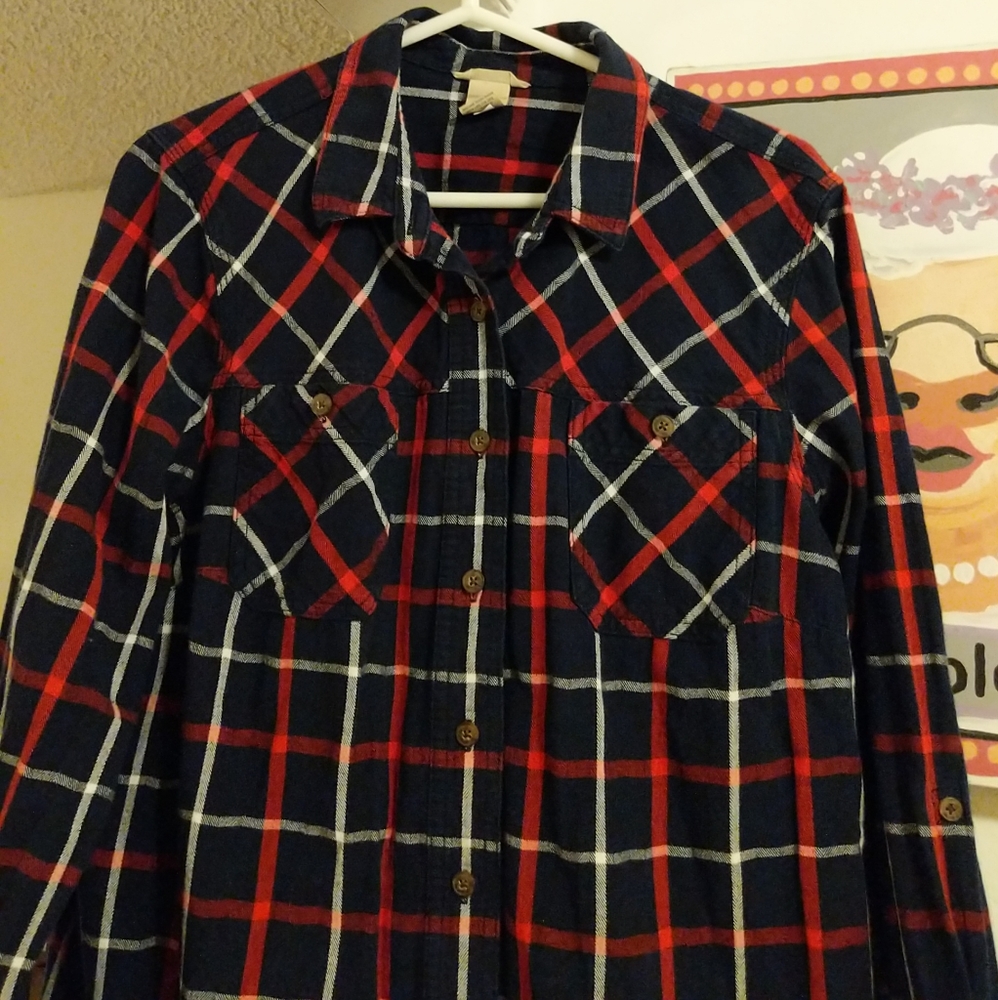 Duluth Trading Women's Free Swingin' Flannel Shirt XL